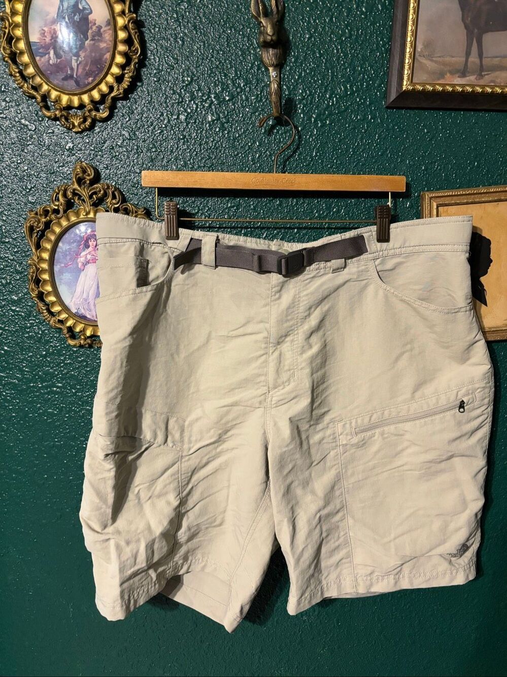The North Face Tan Cargo Hiking Shorts Sz 2XL XXL
